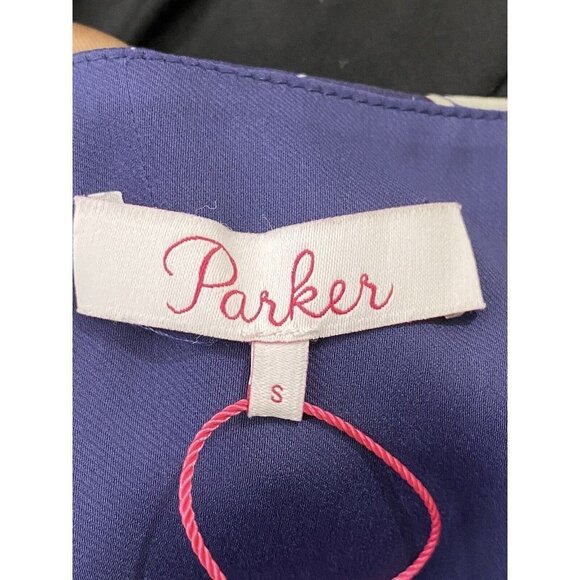 PARKER  Woman Moondance Floral V-Neck Cold‎ Shoulder Ruffle Bell Sleeve Dress S - Picture 8 of 11